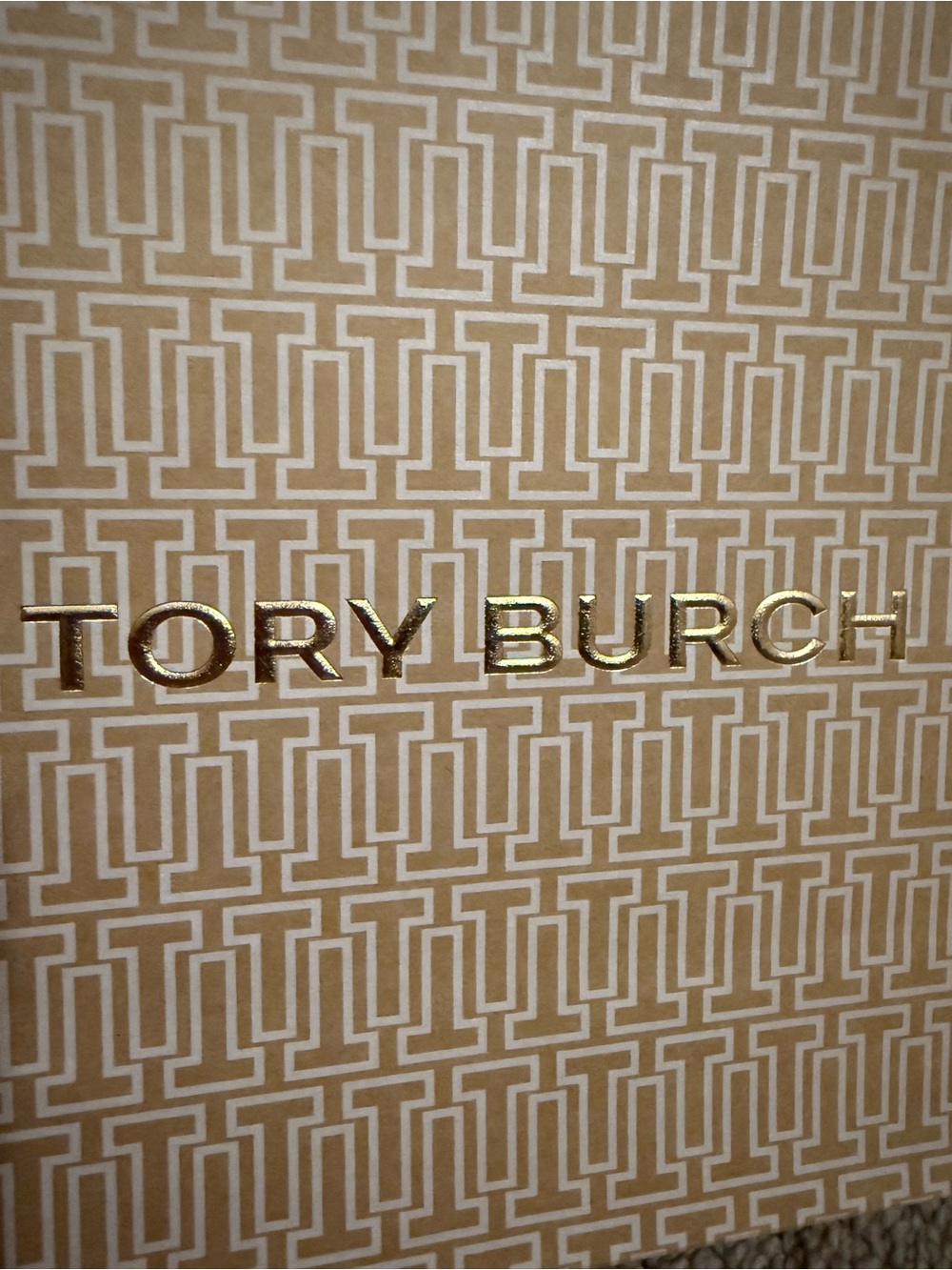 New in Box! Tory Burch Gold Crystal-Embellished Hoop Earrings - Picture 3 of 6